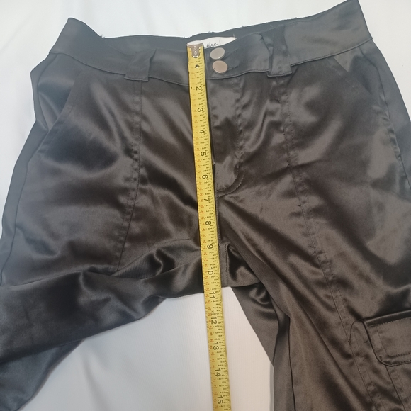 love Fire Women Size 3 Black Brown Wide Leg Jumpsuit - Picture 12 of 15